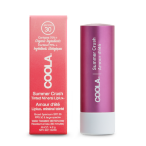 Baume à lèvres teinté bio Mineral Liplux® avec protection solaire FPS 30